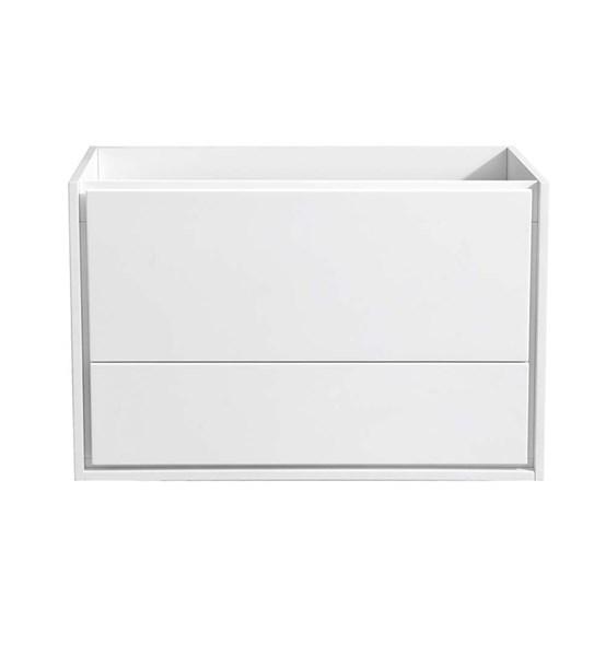 Fresca Catania 36" Glossy White Wall Hung Modern Bathroom Cabinet | FCB9236WH
