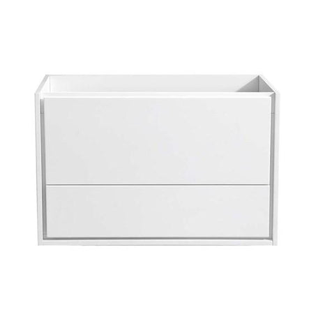 Image of Fresca Catania 36" Glossy White Wall Hung Modern Bathroom Cabinet | FCB9236WH