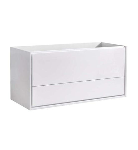 Image of Fresca Catania 48" Glossy White Wall Hung Modern Bathroom Cabinet | FCB9248WH