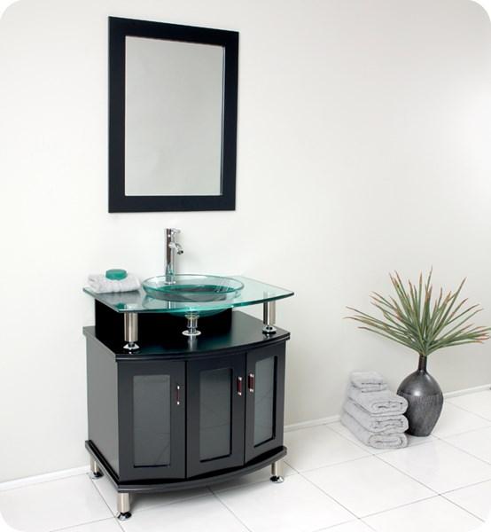 Fresca Contento 30" Espresso Modern Bathroom Vanity w/ Mirror | FVN3314ES