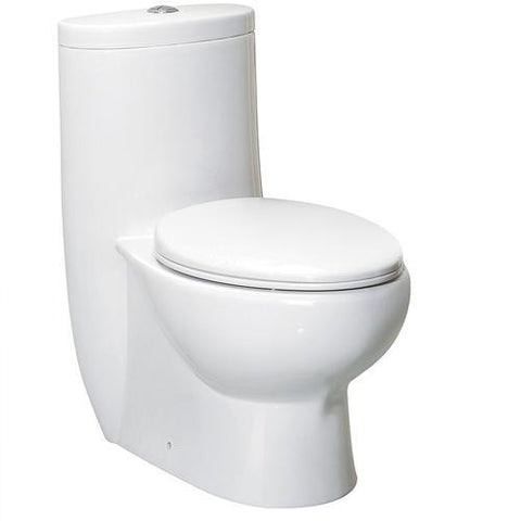 Image of Fresca Delphinus One-Piece Dual Flush Toilet w/ Soft Close Seat FTL2309
