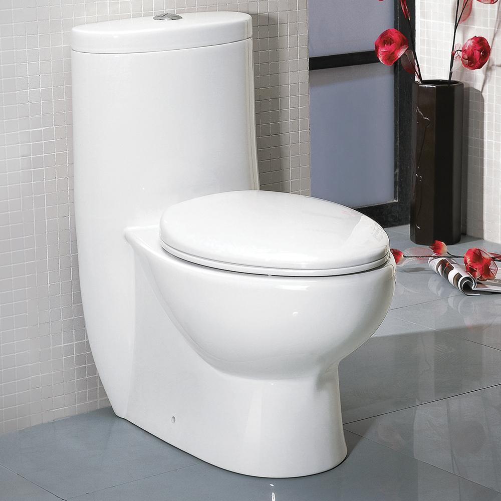 Fresca Delphinus One-Piece Dual Flush Toilet w/ Soft Close Seat FTL2309