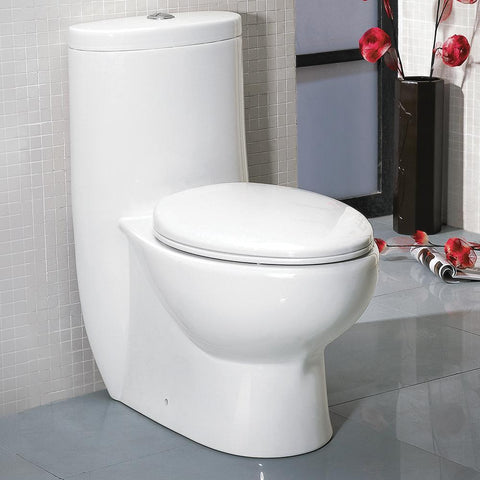 Image of Fresca Delphinus One-Piece Dual Flush Toilet w/ Soft Close Seat FTL2309