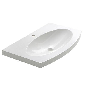 Fresca Energia 36" White Integrated Sink / Countertop FVS5092WH