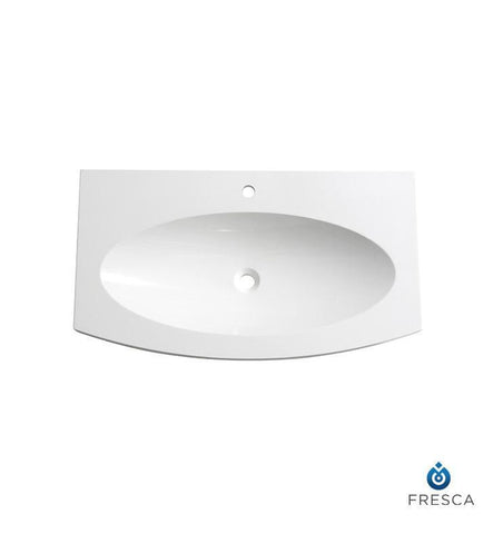 Image of Fresca Energia 36" White Integrated Sink / Countertop FVS5092WH