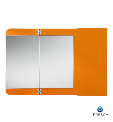 Image of Fresca Energia 48" Orange Three Panel Folding Mirror FMR5092OR
