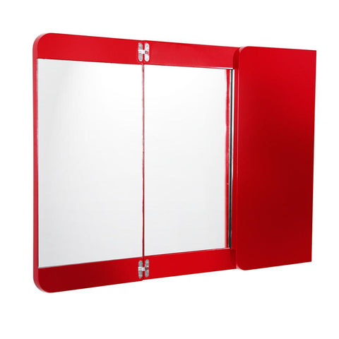 Image of Fresca Energia 48" Red Three Panel Folding Mirror FMR5092RD