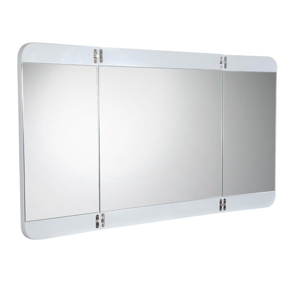 Fresca Energia 48" White Three Panel Folding Mirror FMR5092PW