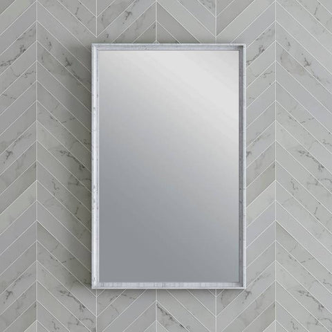 Image of Fresca Formosa 20" Rustic White Bathroom Mirror | FMR3120RWH FMR3120RWH