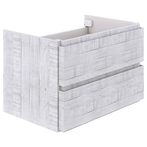 Fresca Formosa 29" Rustic White Wall Hung Modern Bathroom Base Cabinet | FCB3130RWH