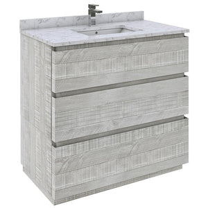 Fresca Formosa 35" Ash Freestanding Modern Bathroom Base Cabinet | FCB3136ASH-FC FCB3136ASH-FC