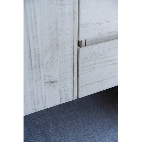 Image of Fresca Formosa 53" Rustic White Wall Hung Modern Bathroom Base Cabinet | FCB31-123012RWH FCB31-123012RWH