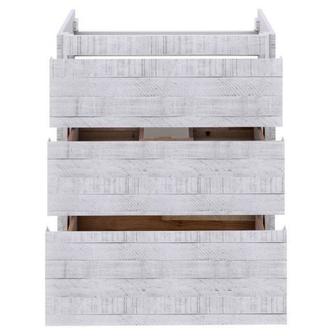 Image of Fresca Formosa 58" Rustic White Freestanding Double Sink Modern Bathroom Base Cabinet | FCB31-3030RWH-FC