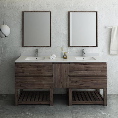 Image of Fresca Formosa 72" Floor Standing Double Sink Vanity