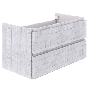 Fresca Formosa 82" Rustic White Wall Hung Double Sink Modern Bathroom Base Cabinet | FCB31-361236RWH FCB31-361236RWH