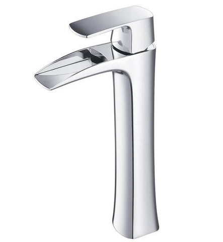 Image of Fresca Fortore Single Hole Vessel Mount Faucet FFT3072BN