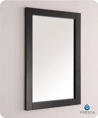 Image of Fresca Hartford 20" Black Traditional Bathroom Mirror FMR2302BL
