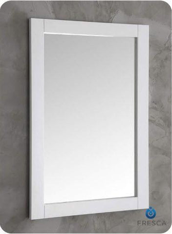 Image of Fresca Hartford 20" White Traditional Bathroom Mirror FMR2302WH