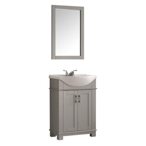 Fresca Hartford 24" Gray Traditional Bathroom Vanity FVN2302GR-CMB