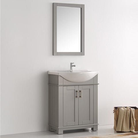 Image of Fresca Hartford 30" Gray Traditional Bathroom Vanity FCB2303GR-I