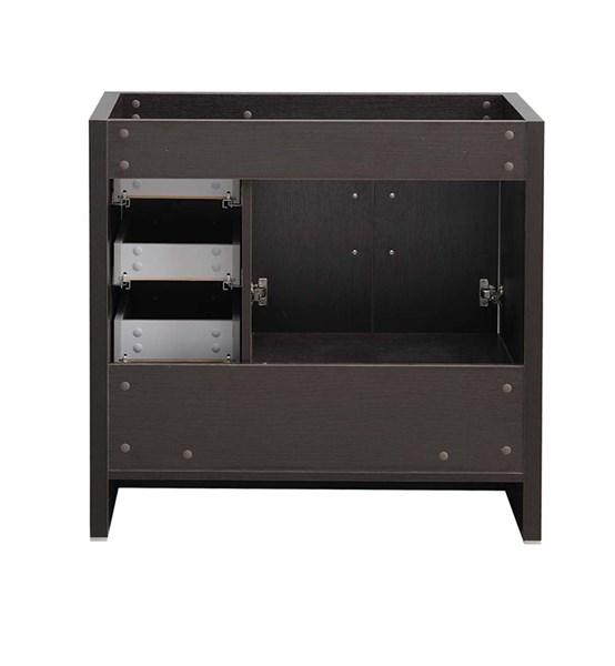 Fresca Imperia 36" Dark Gray Oak Free Standing Modern Bathroom Cabinet - Right Version | FCB9436DGO-R