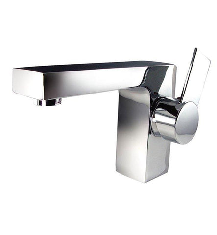 Image of Fresca Imperia 36" White Bath Vanity Set w/ Cabinet - Right Version & Faucet FVN9436WH-R-FFT1053CH