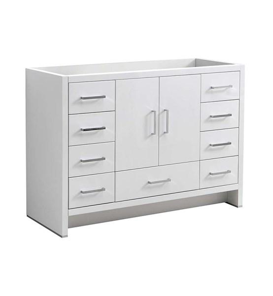 Fresca Imperia 48" Glossy White Free Standing Modern Bathroom Cabinet | FCB9448WH