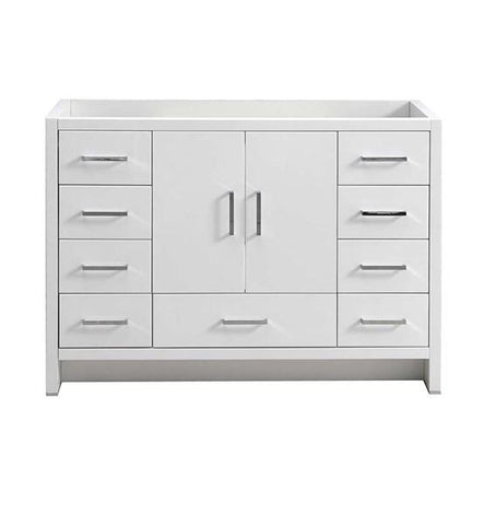 Image of Fresca Imperia 48" Glossy White Free Standing Modern Bathroom Cabinet | FCB9448WH