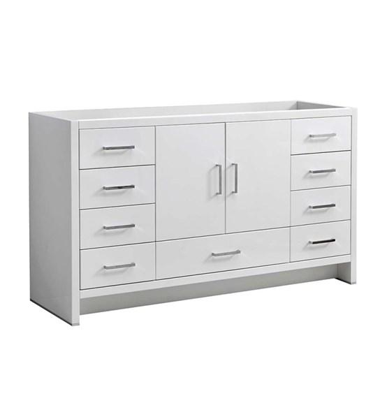 Fresca Imperia 60" Glossy White Free Standing Single Sink Modern Bathroom Cabinet | FCB9460WH-S