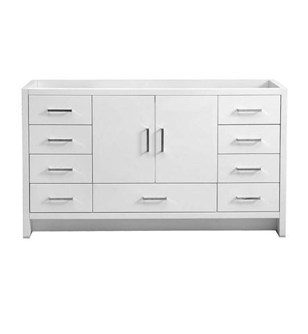 Image of Fresca Imperia 60" Glossy White Free Standing Single Sink Modern Bathroom Cabinet | FCB9460WH-S