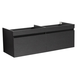 Fresca Largo 57" Black Modern Bathroom Cabinet FCB8040BW