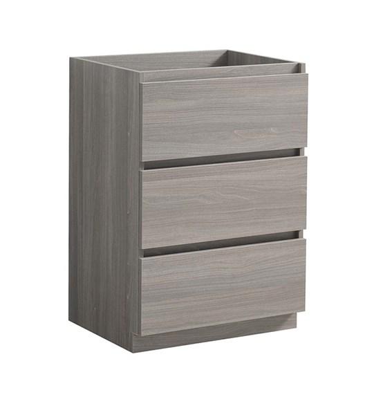 Fresca Lazzaro 24" Gray Wood Free Standing Modern Bathroom Cabinet | FCB9324MGO