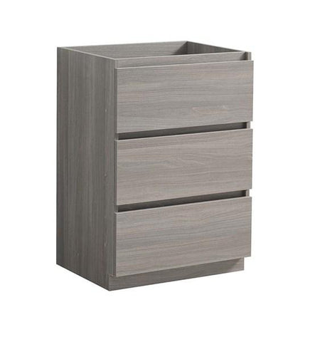 Image of Fresca Lazzaro 24" Gray Wood Free Standing Modern Bathroom Cabinet | FCB9324MGO