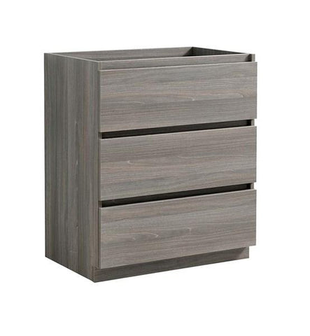Image of Fresca Lazzaro 30" Gray Wood Free Standing Modern Bathroom Cabinet | FCB9330MGO