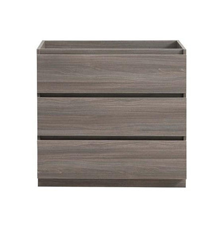 Image of Fresca Lazzaro 36" Gray Wood Free Standing Modern Bathroom Cabinet | FCB9336MGO