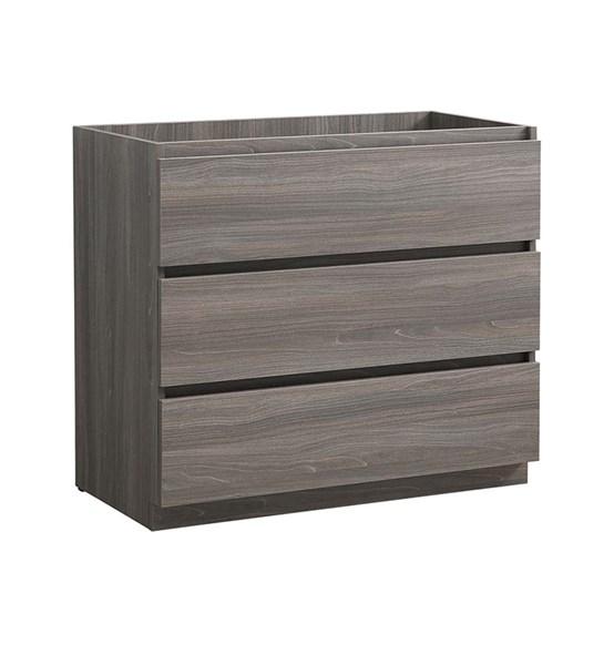 Fresca Lazzaro 42" Gray Wood Free Standing Modern Bathroom Cabinet | FCB9342MGO