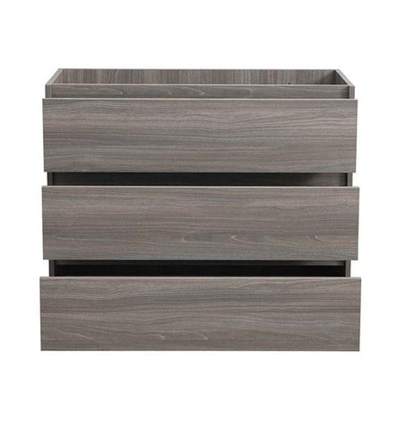 Image of Fresca Lazzaro 42" Gray Wood Free Standing Modern Bathroom Cabinet | FCB9342MGO