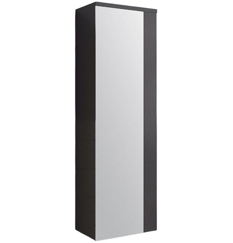 Image of Fresca Linen Side Cabinet, Mirror Door + 3 Shelves in Espresso | FST6163ES FST6163ES