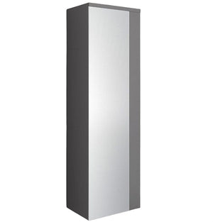 Fresca Linen Side Cabinet, Mirror Door + 3 Shelves in Gray | FST6163GR