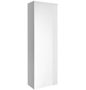 Fresca Linen Side Cabinet, Mirror Door + 3 Shelves in White | FST6163WH FST6163WH