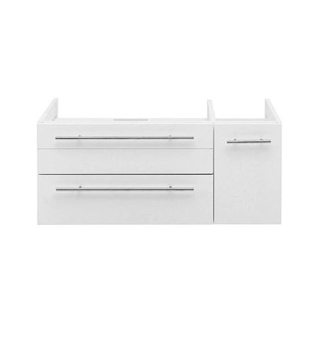 Fresca Lucera 36" White Wall Hung Vessel Sink Modern Bathroom Cabinet - Left Version | FCB6136WH-VSL-L FCB6136WH-VSL-L