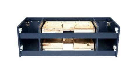 Image of Fresca Lucera Modern 42" Royal Blue Wall Hung Vessel Sink Bathroom Cabinet | FCB6142RBL-VSL FCB6142RBL-VSL
