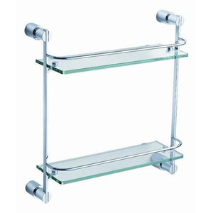 Fresca Magnifico 2 Tier Glass Shelf - Chrome FAC0146