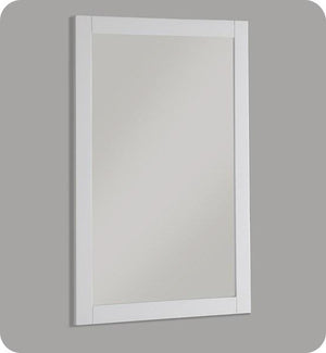 Fresca Manchester 20" White Traditional Bathroom Mirror | FMR2304WH