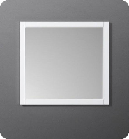 Image of Fresca Manchester 30" White Traditional Bathroom Mirror | FMR2303WH
