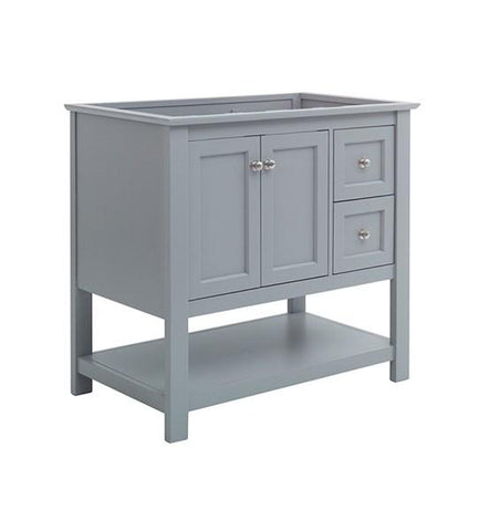Image of Fresca Manchester 36" Gray Traditional Bathroom Cabinet | FCB2336GR