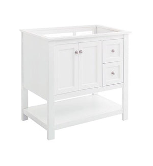 Fresca Manchester 36" White Traditional Bathroom Cabinet | FCB2336WH