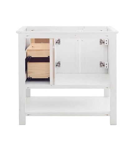 Image of Fresca Manchester 36" White Traditional Bathroom Cabinet | FCB2336WH