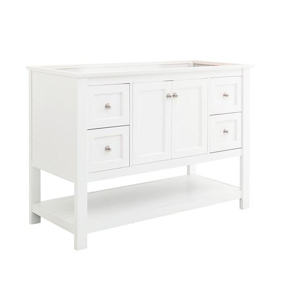 Fresca Manchester 48" White Traditional Bathroom Cabinet | FCB2348WH