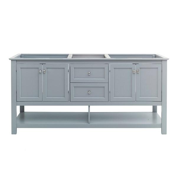 Fresca Manchester 72" Gray Traditional Double Sink Bathroom Cabinet | FCB2372GR-D